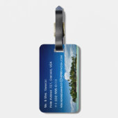 Gerade verheirateter gepäckanhänger (Rückseite vertikal)