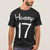 Gerade verheirateter Hubby Wifey personalisiertes T-Shirt (Vorderseite)