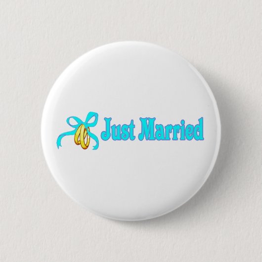 Gerade verheirateter Knopf Button (Vorderseite)