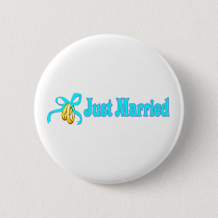 Gerade verheirateter Knopf Button