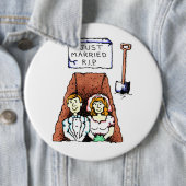 Gerade verheirateter RIP Knopf Button (Beispiel)