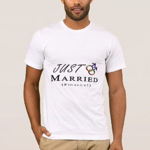 Gerade verheirateter (schließlich) Gay Pride T-Shirt