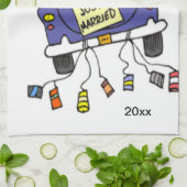 Gerade verheiratetes Auto Handtuch (Gefaltet)