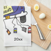 Gerade verheiratetes Auto Handtuch (Viertel Falte)