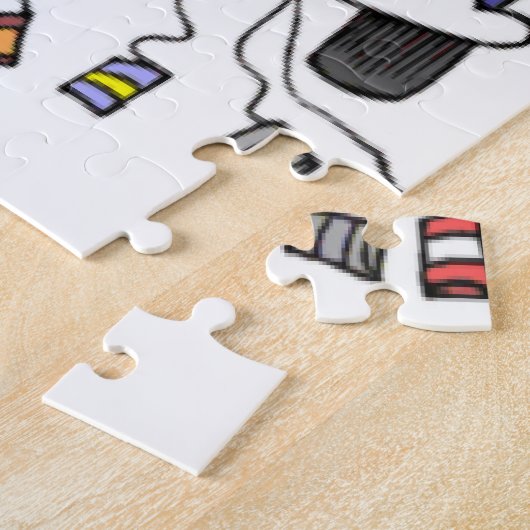 Gerade verheiratetes Auto Puzzle (Seite)