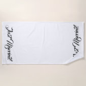 "Gerade verheiratetes" Badetuch (Vorderseite)