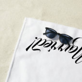 "Gerade verheiratetes" Badetuch (Beispiel)