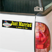 Gerade verheiratetes willkommenes Zeichen Las Autoaufkleber (Auf Lkw)