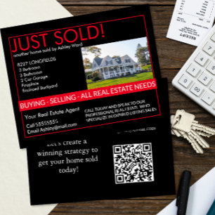 Gerade Verkauftes Immobilien Flyer Mailer Marketin