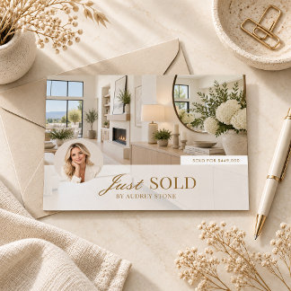 Gerade Verkauftes Immobilien-Marketing-Postkarte Postkarte
