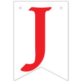 GERADE VERLOBTER, roter Text - Herz, Ring und Wimpelkette (Erste Fahne)