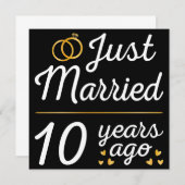 Gerade vor 10 Jahren verheiratet II Einladung (Vorne/Hinten)