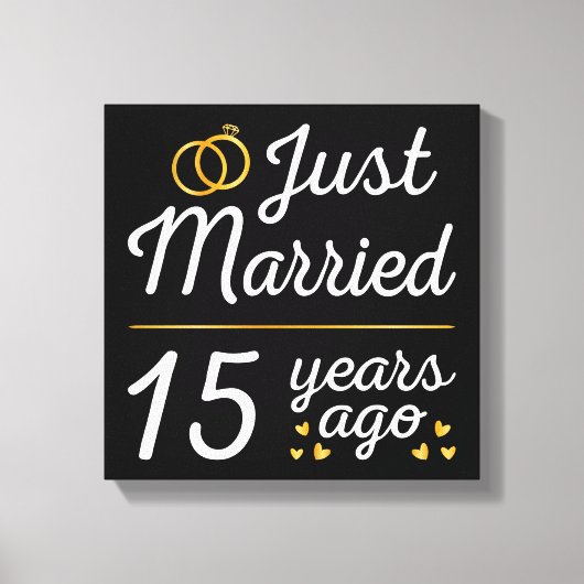 Gerade vor 15 Jahren verheiratet II Leinwanddruck (Vorderseite)