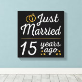 Gerade vor 15 Jahren verheiratet II Leinwanddruck (Insitu (Holzboden))