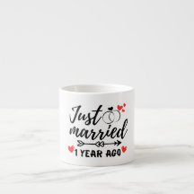 Gerade vor 1 Jahr verheiratet, 1. Hochzeitstag