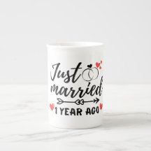 Gerade vor 1 Jahr verheiratet, 1. Hochzeitstag
