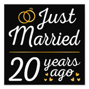 Gerade vor 20 Jahren geheiratet II Fotodruck