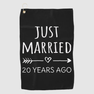 Gerade vor 20 Jahren verheiratet I Golfhandtuch