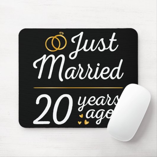 Gerade vor 20 Jahren verheiratet II Mousepad (Mit Mouse)