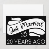 Gerade vor 20 Jahren verheiratet V Einladung (Vorne/Hinten)