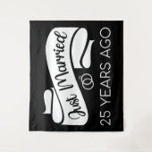 Gerade vor 25 Jahren verheiratet V Wandteppich (Vorderseite)