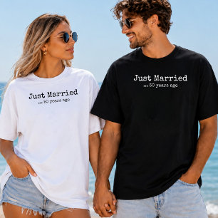 Gerade vor 40 50 Jahren geheiratet 40. 50. Jubiläu T-Shirt