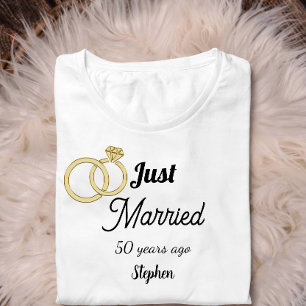 Gerade vor 50 Jahren geheiratet Hochzeitstag T-Shirt