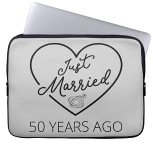 Gerade vor 50 Jahren geheiratet III Laptopschutzhülle