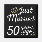 Gerade vor 50 Jahren verheiratet II Magnet (Vorne)
