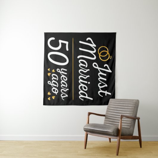 Gerade vor 50 Jahren verheiratet II Wandteppich (Beispiel (Horizontal))