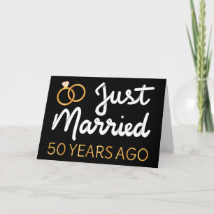 Gerade vor 50 Jahren verheiratet IV Karte