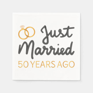 Gerade vor 50 Jahren verheiratet IV Serviette
