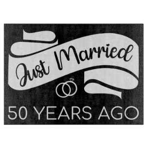 Gerade vor 50 Jahren verheiratet V Schneidebrett
