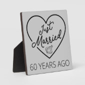 Gerade vor 60 Jahren verheiratet III Fotoplatte (Vorderseite)