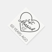 Gerade vor 60 Jahren verheiratet III Serviette (Ecke)