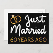 Gerade vor 60 Jahren verheiratet IV Postkarte (Vorne/Hinten)