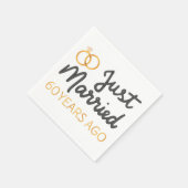 Gerade vor 60 Jahren verheiratet IV Serviette (Ecke)