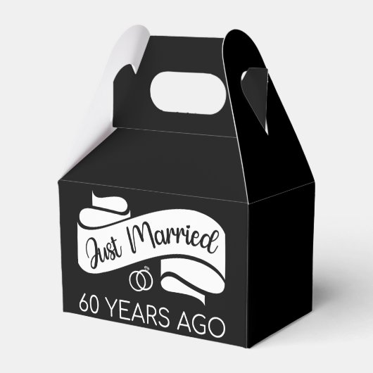 Gerade vor 60 Jahren verheiratet V Geschenkschachtel (Vorderseite)