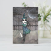 Gerade vor Mitternacht Halloween Postkarte (Stehend Vorderseite)