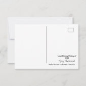 Gerade vor Mitternacht Halloween Postkarte (Rückseite)