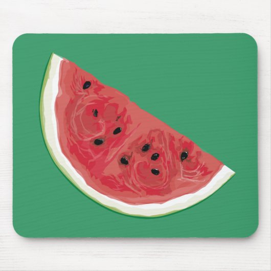 Gerade Wassermelone Mousepad (Vorne)