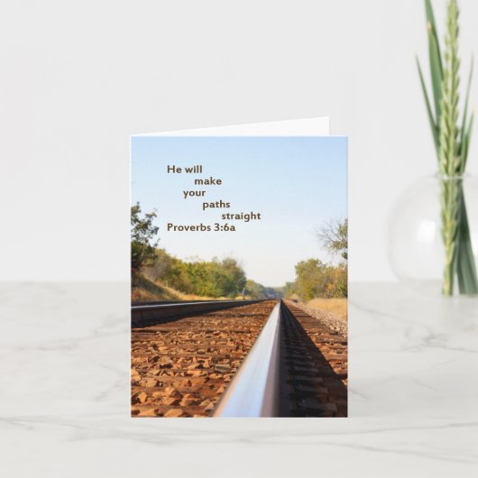 Gerade Wege Karte (Vorderseite)