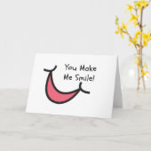 Gerade weil Karte - Sie lassen mich lächeln (Gelbe Blume)