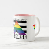 Gerade weil zweifarbige tasse (VorderseiteRechts)