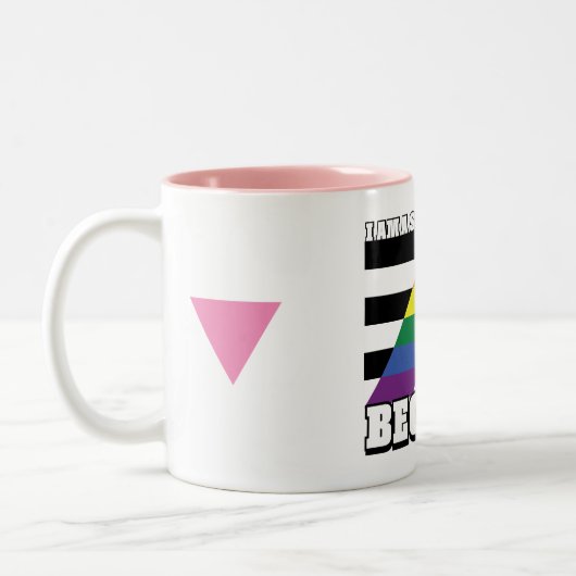 Gerade weil zweifarbige tasse (Links)