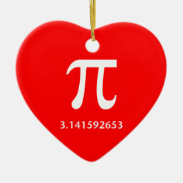 Gerade weißer PU nichts mehr 3,14 Keramik Ornament