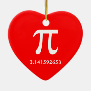 Gerade weißer PU nichts mehr 3,14 Keramik Ornament