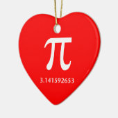 Gerade weißer PU nichts mehr 3,14 Keramik Ornament (Links)