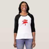 Gerade wie Rosen-Rot T-Shirt (Vorne ganz)