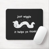 Gerade Wiggle - es hilft ya zu denken! Mousepad (Mit Mouse)